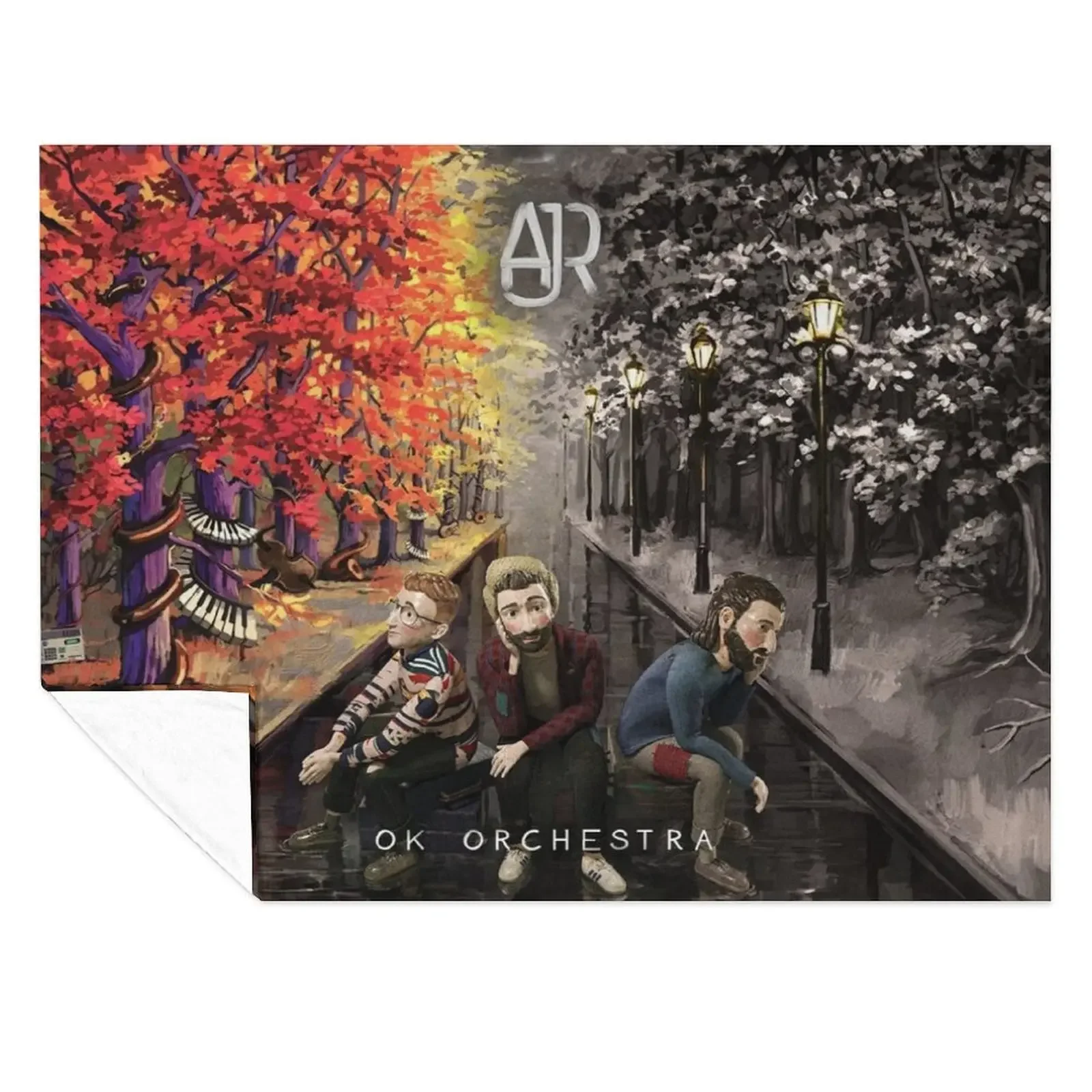 

AJR - Ok Orchestra Throw Blanket blankets and throws Cute Plaid Sofa Quilt Extra Large Throw Blankets