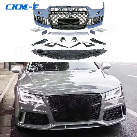 PP Prime Body kits Auto Front Bumper Rear Diffuser Side Splitters Racing Grills for Audi A7 RS7 2015 2016- 2018 Accessories