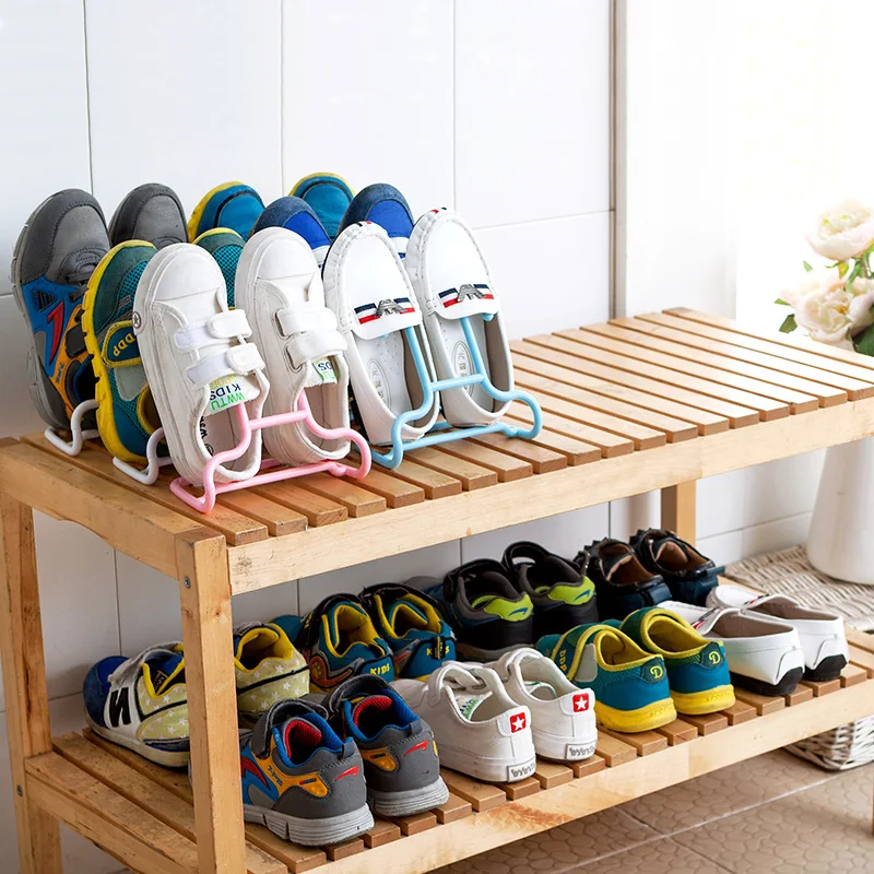 10PCS/Set Creative Multi-Function Shoe Rack Children Kid Shoes Stand Hanging Shelf Drying Shoes Hanger Rack Save Space Organizer