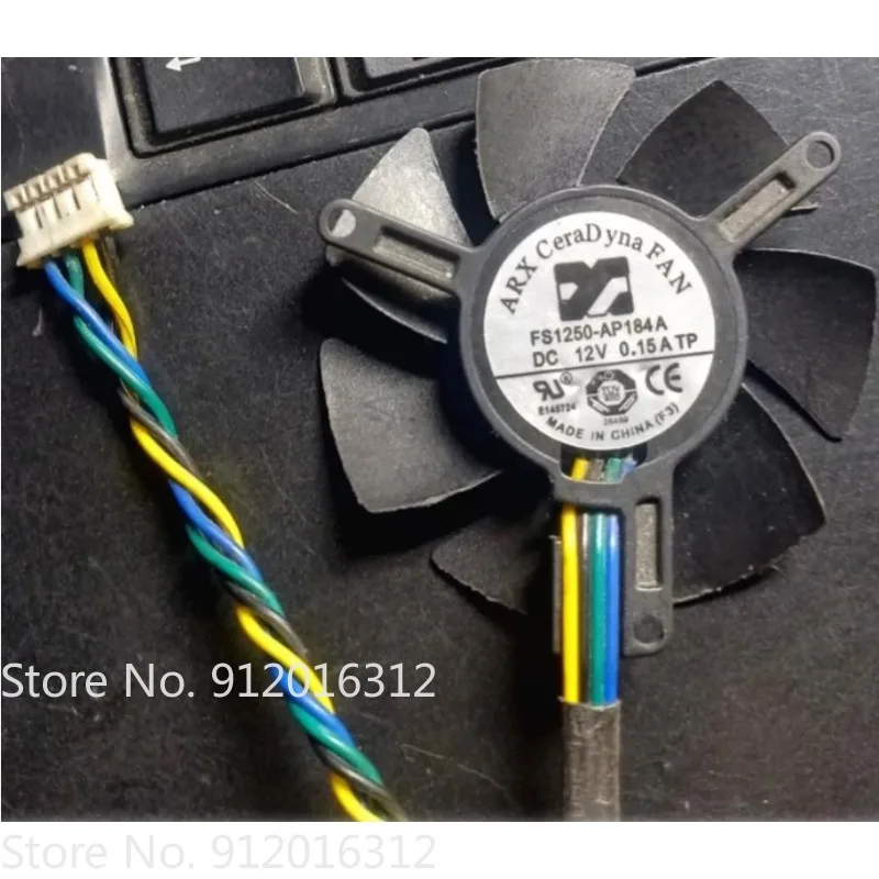 NEW Cooler Fan FS1250-AP184A Graphics Card Fan 12V 0.15A Hole Spacing 39MM Fan Blade Diameter 46mm