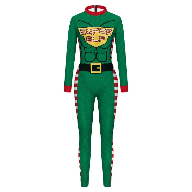 

CosplayHalloween Costume Long Sleeve Anime Printing Bodysuit Christmas New Carnival Cosplay Jumpsuit Muscle Tights Performance C