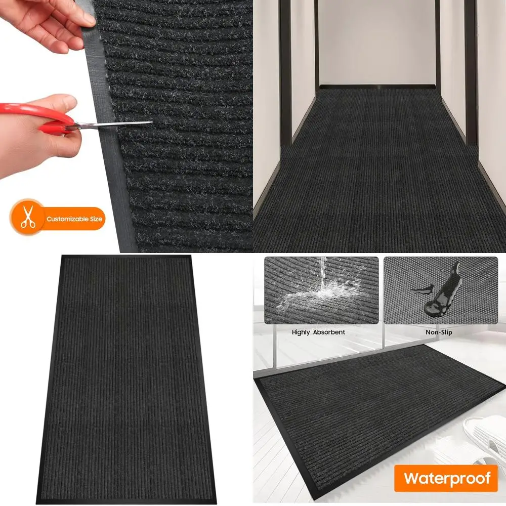 

Durable Heavy-Duty Door Mat for Indoor & Outdoor Use - Ultra Absorbent, Muddy Dirt Resistant, Non-Slip Rubber Backing, Ideal for