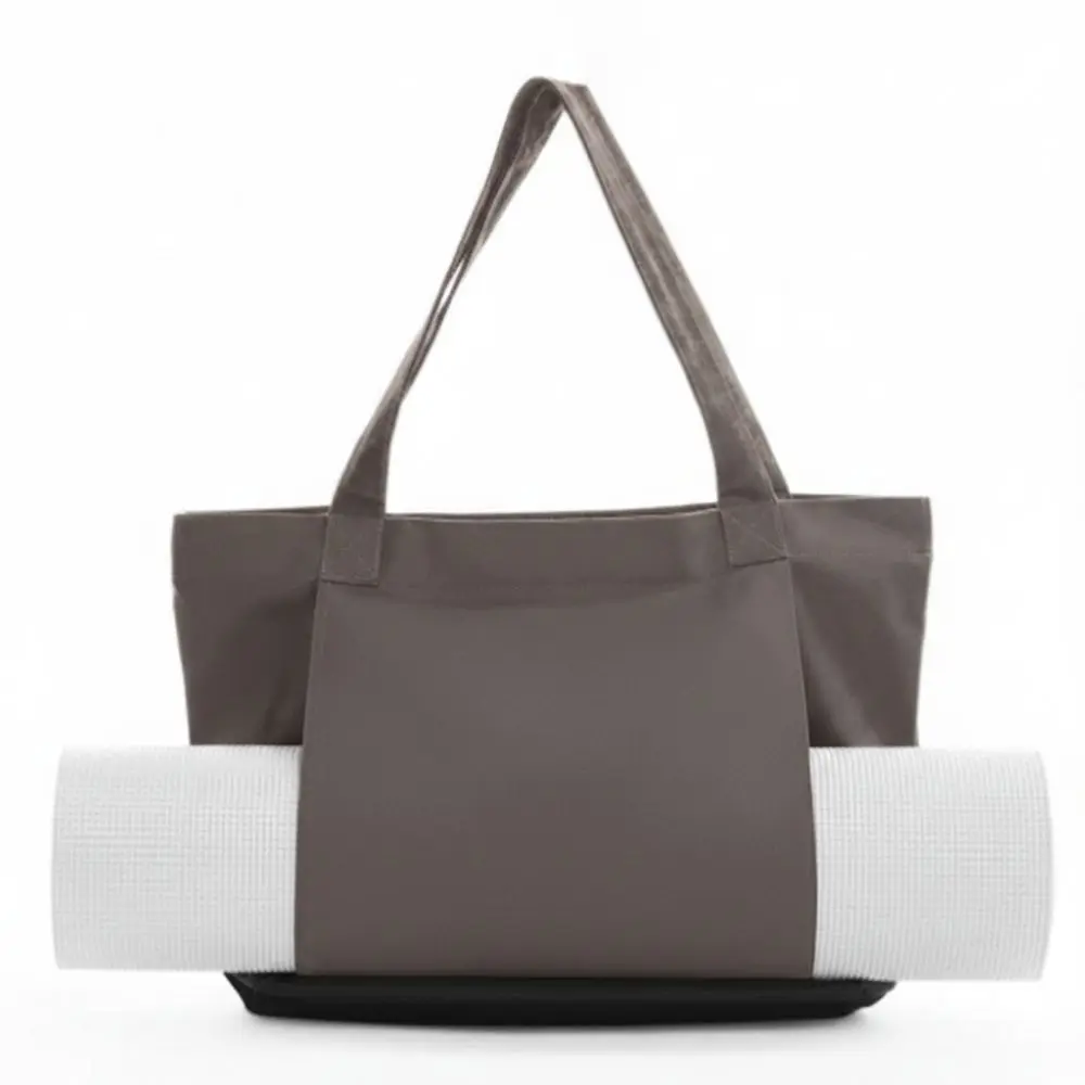 

Large Capacity Yoga Tote Bag Canvas Foldable Yoga Mat Carrier with Shoulder Strap Multi-functional Yoga Bag Women Sports Storage