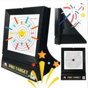 Sistema de objetivo AEG Airsoft con soporte receptor de red trampa y objetivo de papel para entrenamiento de tiro de pellets BB interior y exterior 1P