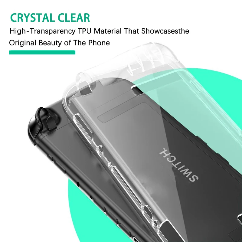 Transparent TPU Case for Switch 2 Case Soft Clear Cover for Switch 2 2025 Gaming Accessories Shockproof Anti-fall Shell