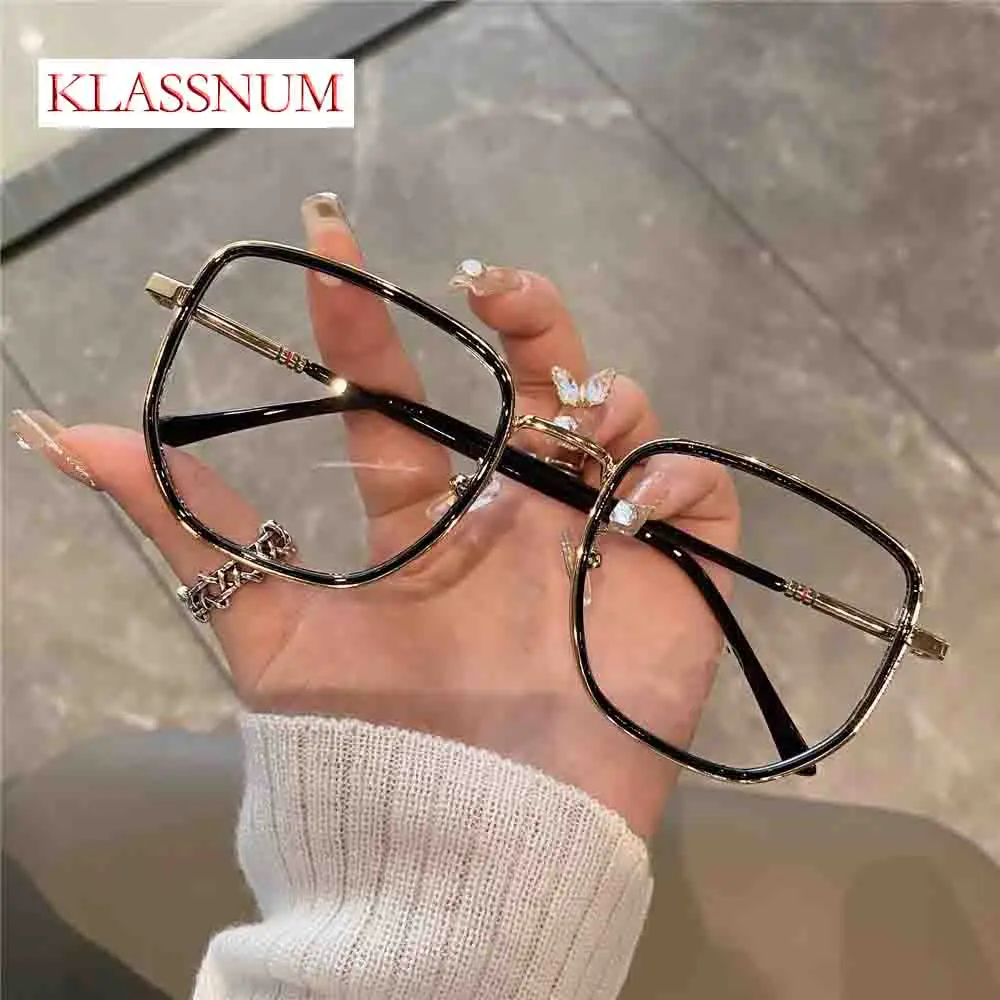 Computer Blue Blocking Light Glasses Men Eyeglasses Frame Transparent Opticos Para Mujer Korean Square Glasses Women