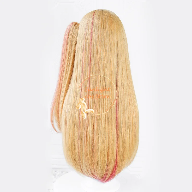 Anime Robijn Hoshino Cosplay Pruik 70Cm Oranje Roze Hoshino Rubii Cosplay Kostuum Pruik Hittebestendig Synthetisch Haar Vrouwen Anime Pruiken