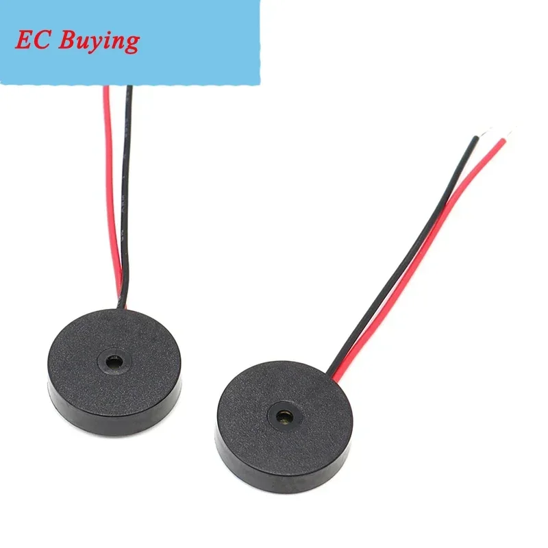 10PCS 1704 4000Hz Passive Buzzer With Wire Piezoelectric Speaker 17MM 17*4.0MM 17x4mm 30V Low Power Consumption Electronic DIY
