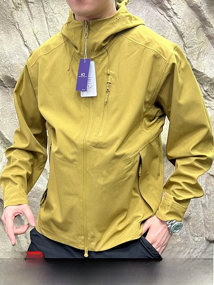 

Lightweight Outdoor Full-Pr Jaet Men's Soft ell Hooded Coat Waterproof Sl Glue Anti-Drip Autumn High-End Goods