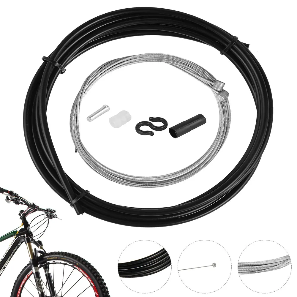 1Set Universal Bicycle Brake Cable Housing Kits for MTB Road Folding Bike Brake Shift Derailleur Inner Cable Line Brake Kits