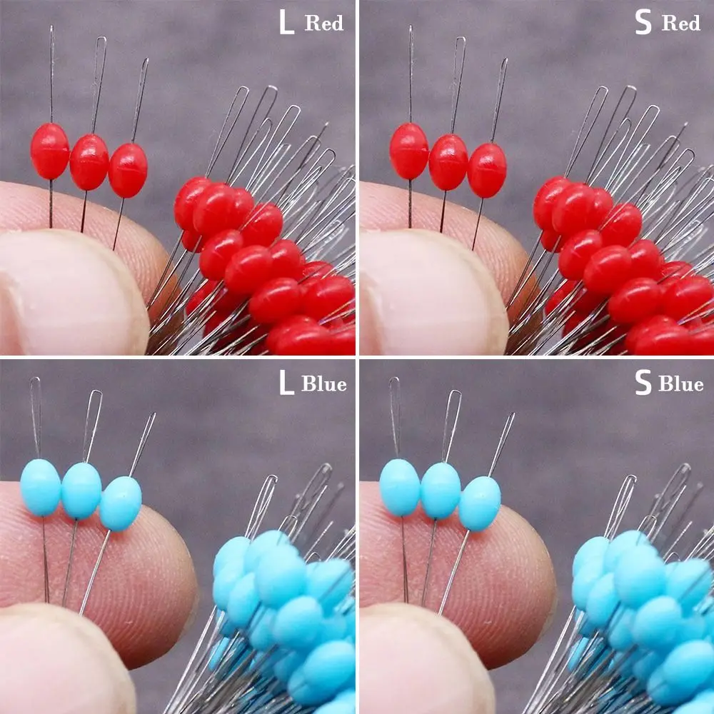 200 قطعة من ملحقات أدوات صيد الأسماك، سدادة بوبر، مستلزمات صيد الأسماك، فاصوليا مطاطية شفافة، فاصوليا الفضاء العائمة الناعمة #6