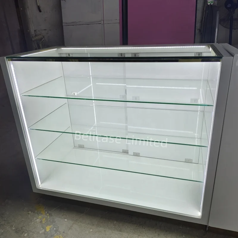 Modern Design Perfume Store Cabinet, Custom Glass Showcase, Store Display para venda