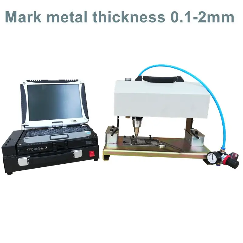 

High Hardness CNC Pneumatic Metal Nameplate Marking Machines Wholesale desktop dot peen engraving machine 180*90mm