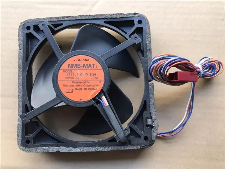 Free shipping original NMB 4715JT-04W-B36 12cm/CM 12V 0.13A 4-wire suitable for refrigerator waterproof fan