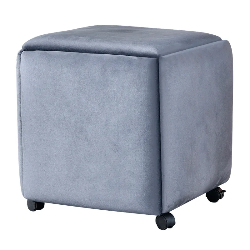 IHOME Creative Cube Stool Home Living Room Coffee Table Five-in-one Sofa Stool Square Multifunctional Small Stool Can Be Stacked