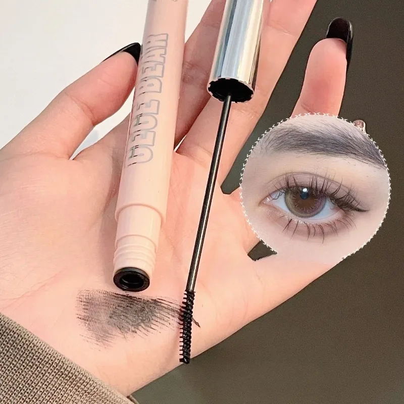 3D Silk Fiber Matte Mascara Ultra-Fine Brush Waterproof Lengthens Lash Eyelashes Fast Dry Brown Black Curling Mascara Comestics