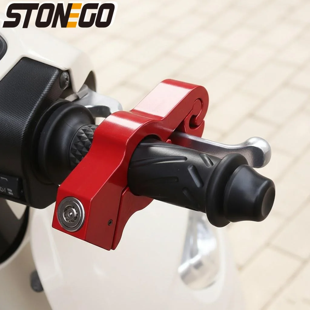 

Heavy Duty Motorcycle Handlebar Lock Anti Theft Brake Lock for ATV Dirt Bikes Street Bikes Security Tool