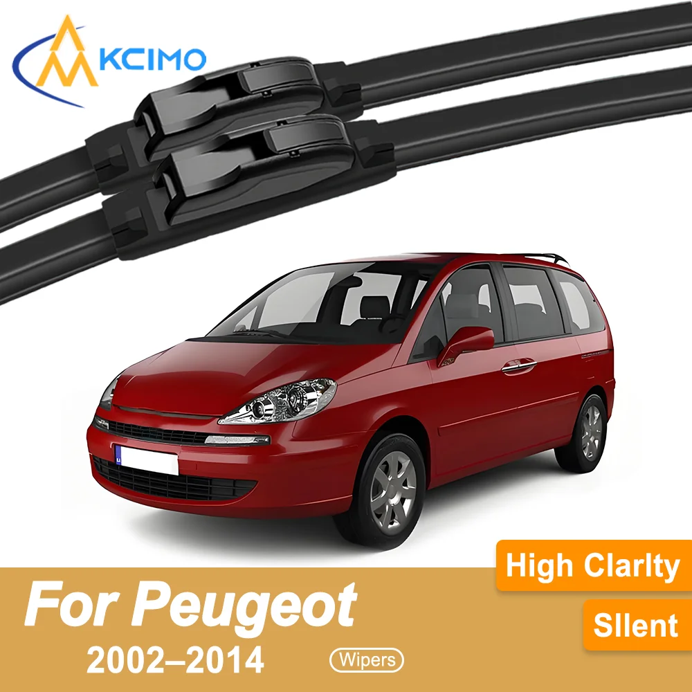 

2-Pack Premium All-Weather Wiper Blades for Peugeot 807 2002–2014 Quiet Streak-Free Uninterrupted Visibility