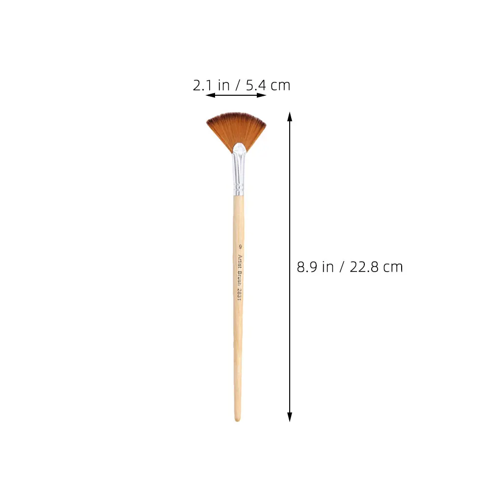 10Pcs Painting Brush Set Flat Designed Multi-Function Watercolor Brushes for Practicing Paint Supply Comfortable