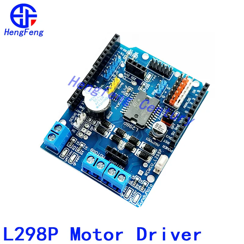 

L298P L298 Shield R3 DC Motor Driver Shiled Board Module 2A Dual Full Bridge H-Bridge 2 Way For Arduino r3 Relay 5V 12V