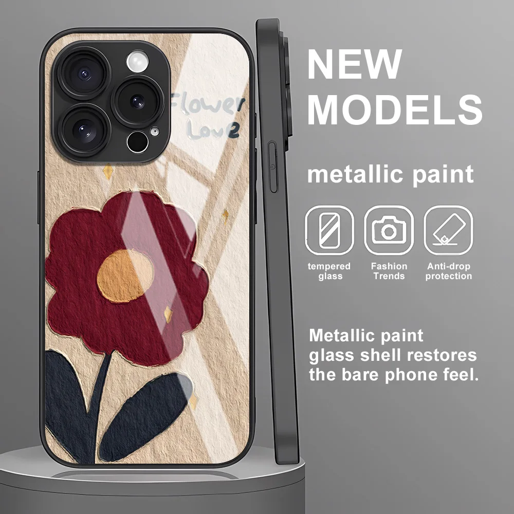 Tempered Glass Phone Case For Samsung A56 5G A55 A54 A17 A16 A36 A15 A14 A34 A52 A53 A13 A12 A22 A24 A25 A23 A32 A33 A51 Cover