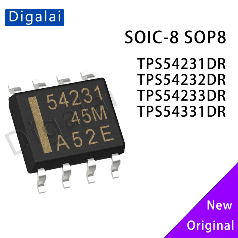 

100% New Original TPS54231DR TPS54232DR TPS54233DR TPS54331DR 3-28V 3A Synchronous Buck Converter IC Chip SOIC-8 Bulk Stock