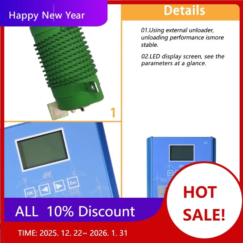 

【Hot Sale】With Dump Load Wind Solar Hybrid System MPPT Charge Controller10KW Wind Turbine 15000W Solar Panel 12V 24V Auto 48V Re
