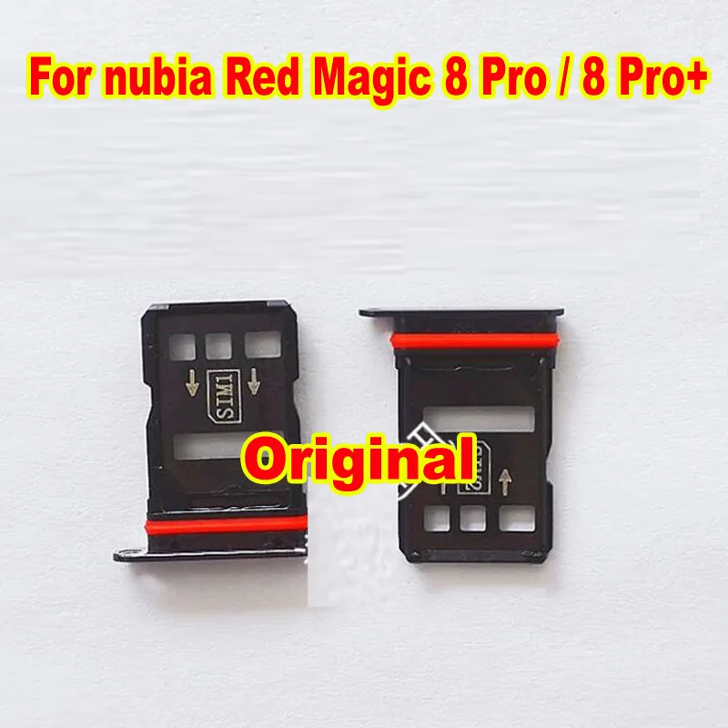 Original Sim Card Reader Slot Tray Port Holder For ZTE nubia Red Magic 8 Pro / 8 Pro+ Plus / 8S Pro Phone Flex Cable