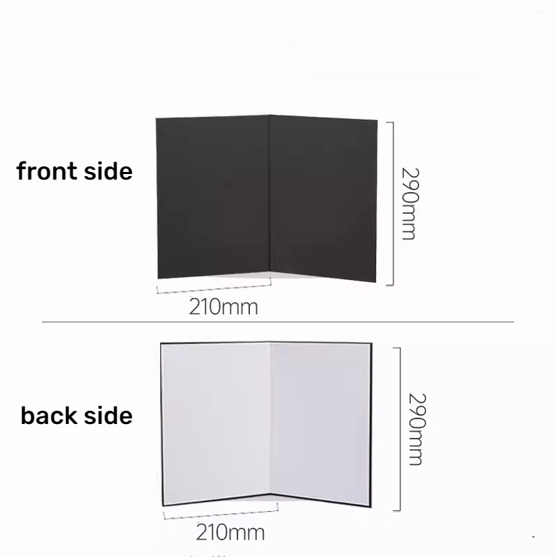 1pcs Portable Reflector Panel Fill Light Board Folding Diffuser Paper Photo Shooting  Black White Flats Photography Cardboard