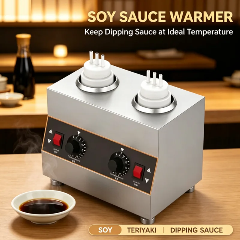 New Design Commercial Electric Double Sauce Bottle Warmer Chocolate Electric Sauce Warmer Cheese Warmer