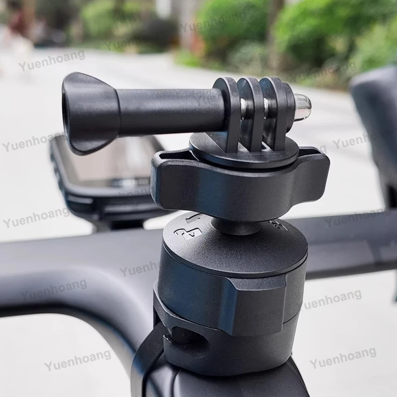 1PCS Road Bike Camera Stem Mount Strap Secure Locking Compatible with DJI Action Series/Insta360 X5 X4 X3 for Cycling Vloggers