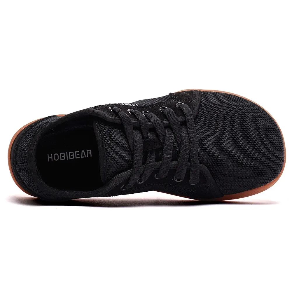 HOBIBEAR Wide Barefoot Shoes for Womens Mens Outdoor Trail Running Zero Drop Casual Sneaker