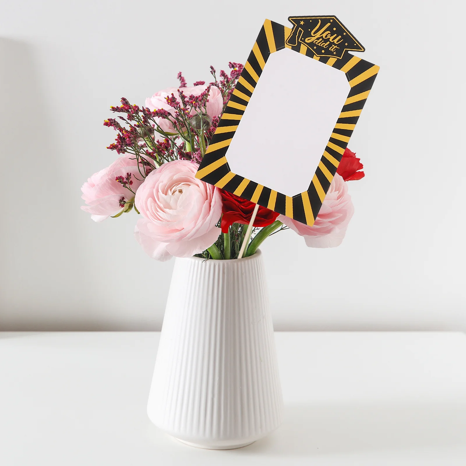 8 inserti per vasi da laurea, cornice per foto unica, decorazione essenziale per l'atmosfera della festa di laurea delle scuole superiori universitarie