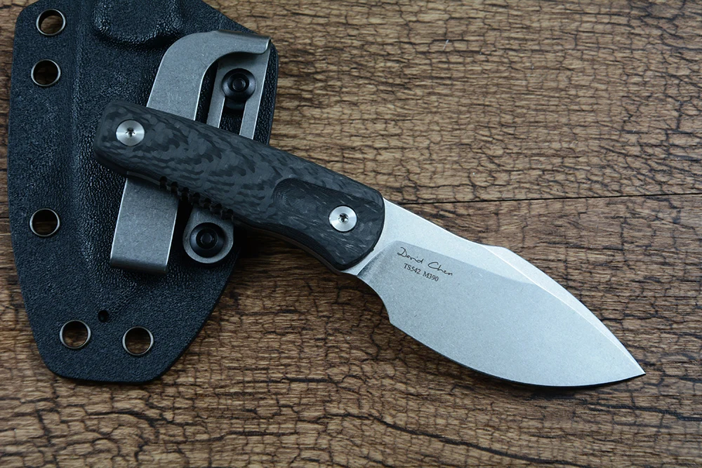 Cuchillo fijo TWOSUN TS542 de - Dive Knife Titanium reseña y precio