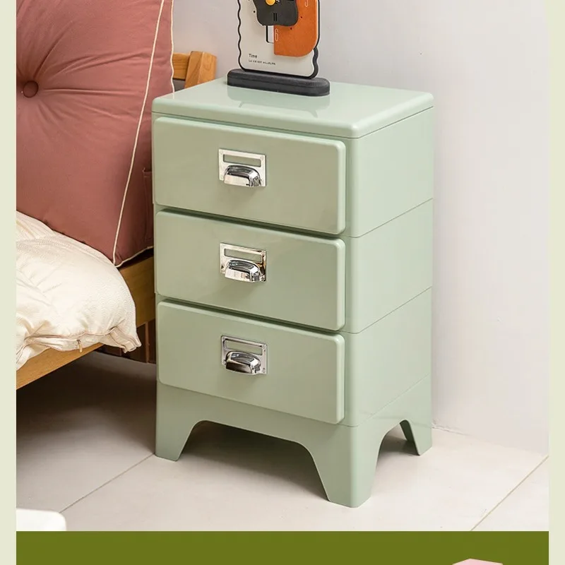 

Retro three-bucket cabinet, bedroom, retro bedside table, living room, sofa side