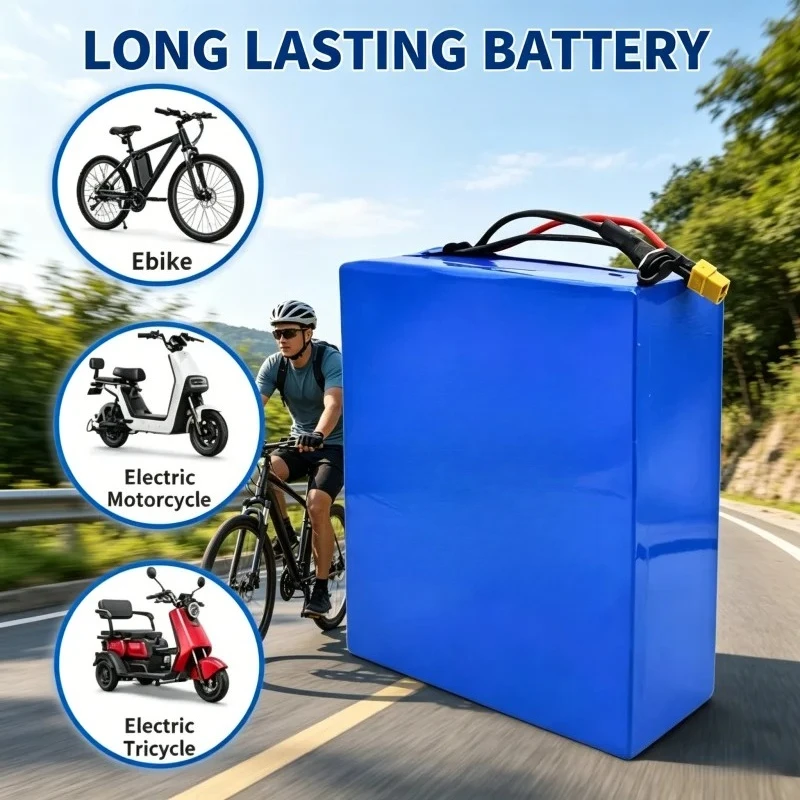 

36V 50Ah Rechargeable Lithium Battery Pack 10S8P, High Capacity for Golf Cart Trolley Light Boat, Solar Energy Storage Charger