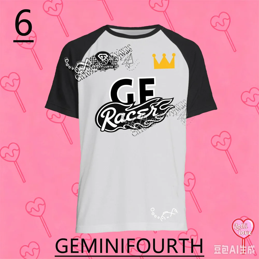 Gemini Fourth Jimmy Sea Pond Phuwin Bright Win 2026 Gmmtv I Love Out Loud Fan Fest: Heart Race Fan-Geschenk T-Shirts für Männer und Frauen – Detail 10