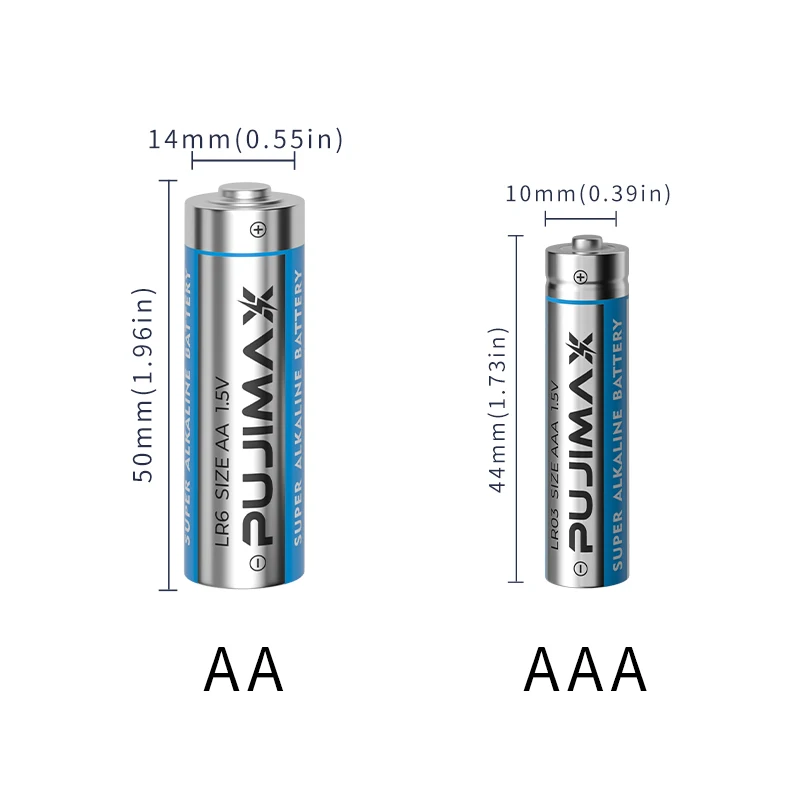 PUJIAMX 16PCS 1.5V AA Disposable Alkaline Dry Batteries High Power for Flashlight Electric Player Wireless Mouse Keyboard  Shave