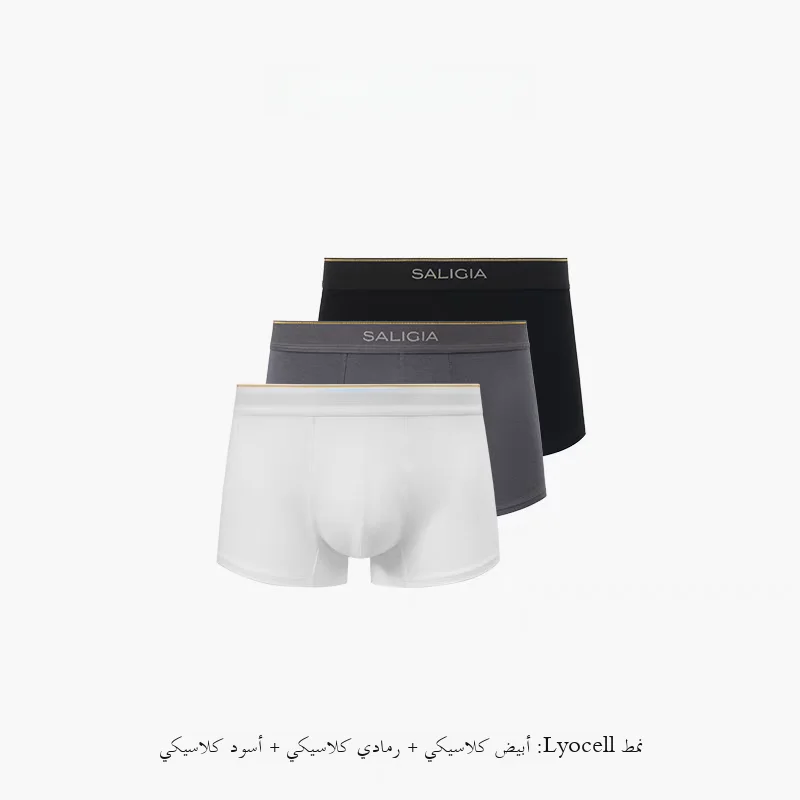 

Classic Tee-Pa Men's Underwear ential Saligia Comfortable Cotton Antibacterial Mid-Waist Briefs Youth Pure Color