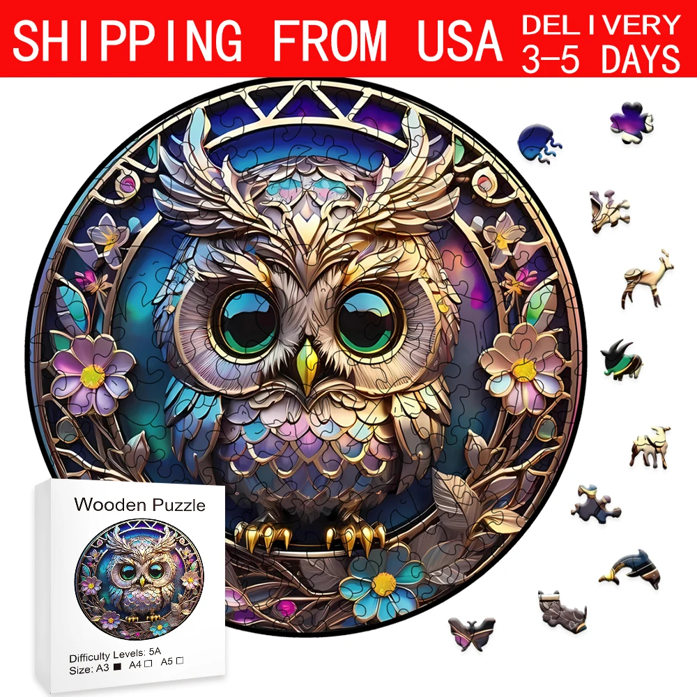 

Window Owl, Various Special-shaped Wooden Puzzles, Creative Creative Gifts For Senior Players, Birthday Gifts For Boys And Girls