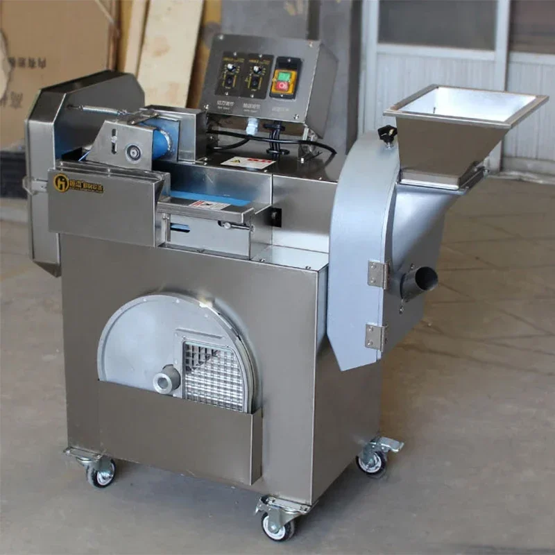 

Multifunctional electric vegetable cutting machine, commercial fully automatic vegetable and potato slicing, dicing, shredding