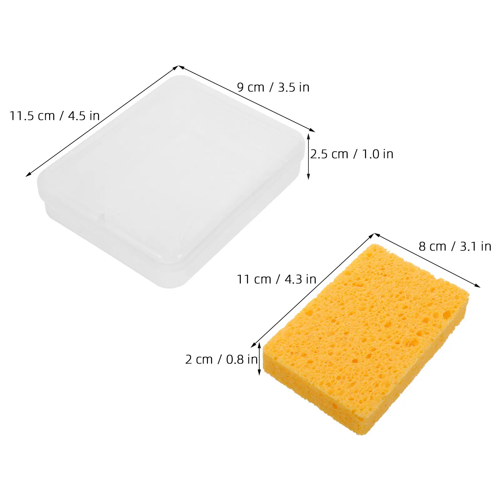 8Pcs Artist Craft Painting Sponge Box High Absorbency Watercolor Blending Sponges Wall Texture Drywall Repair Ceiling Texturing