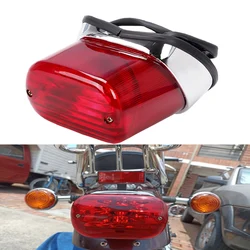 For Yamaha XV250 XV400 Virago Motorcycle Brake Stop Indicator ABS Red Motorbike Tail Rear Light Lamp