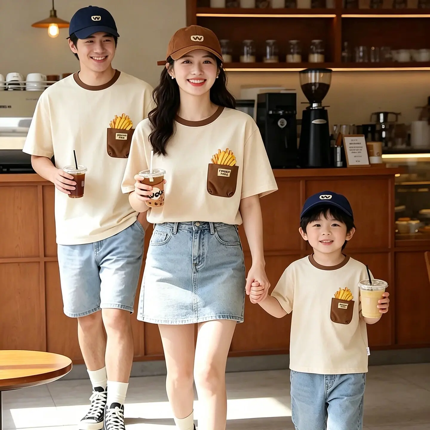 Parent-Child Matching t-Shirt For Family Matching Summer Short Sleeve Tee Shirt Women Baby Kids Top Dad Mom Son Daughter Clothes