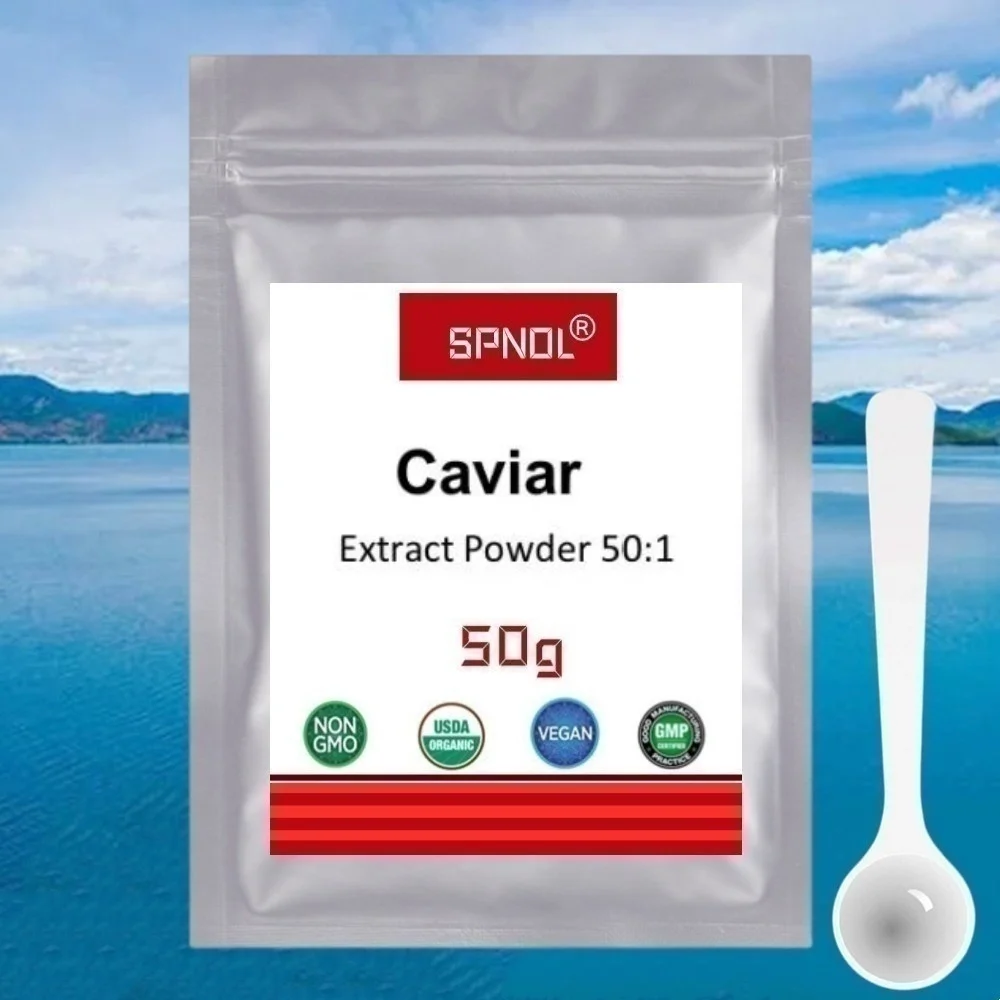 

50-1000g Caviar Extract Powder 50:1, Moisturizing And Anti-aging, Nourishes The Skin