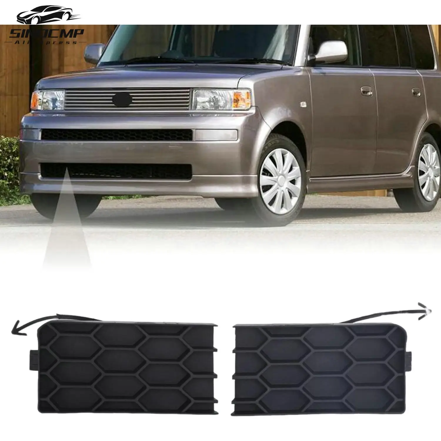 

Bumper Grille Filler Set Left & Right For Scion xBv 2004-2006 Car Exterior Components Bumper Grille Mesh Decoration Accessories