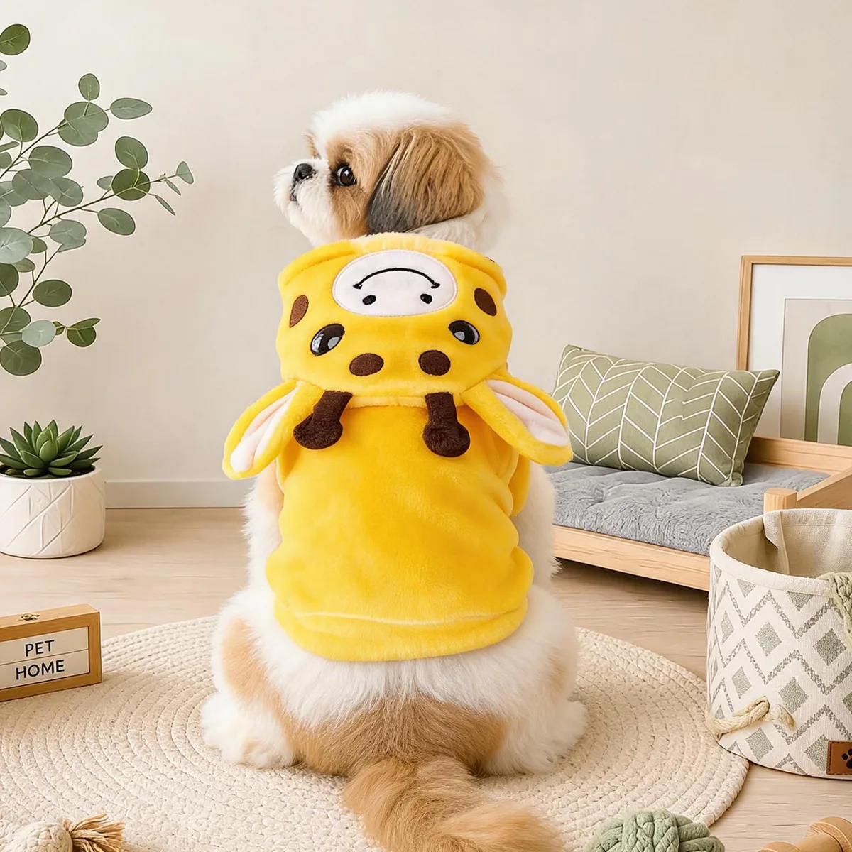 Autumn Winter Pet Clothes for Small Puppy Giraffe Hippo Warm Cute Bodysuit Dog Costume Dog Clothes Winter