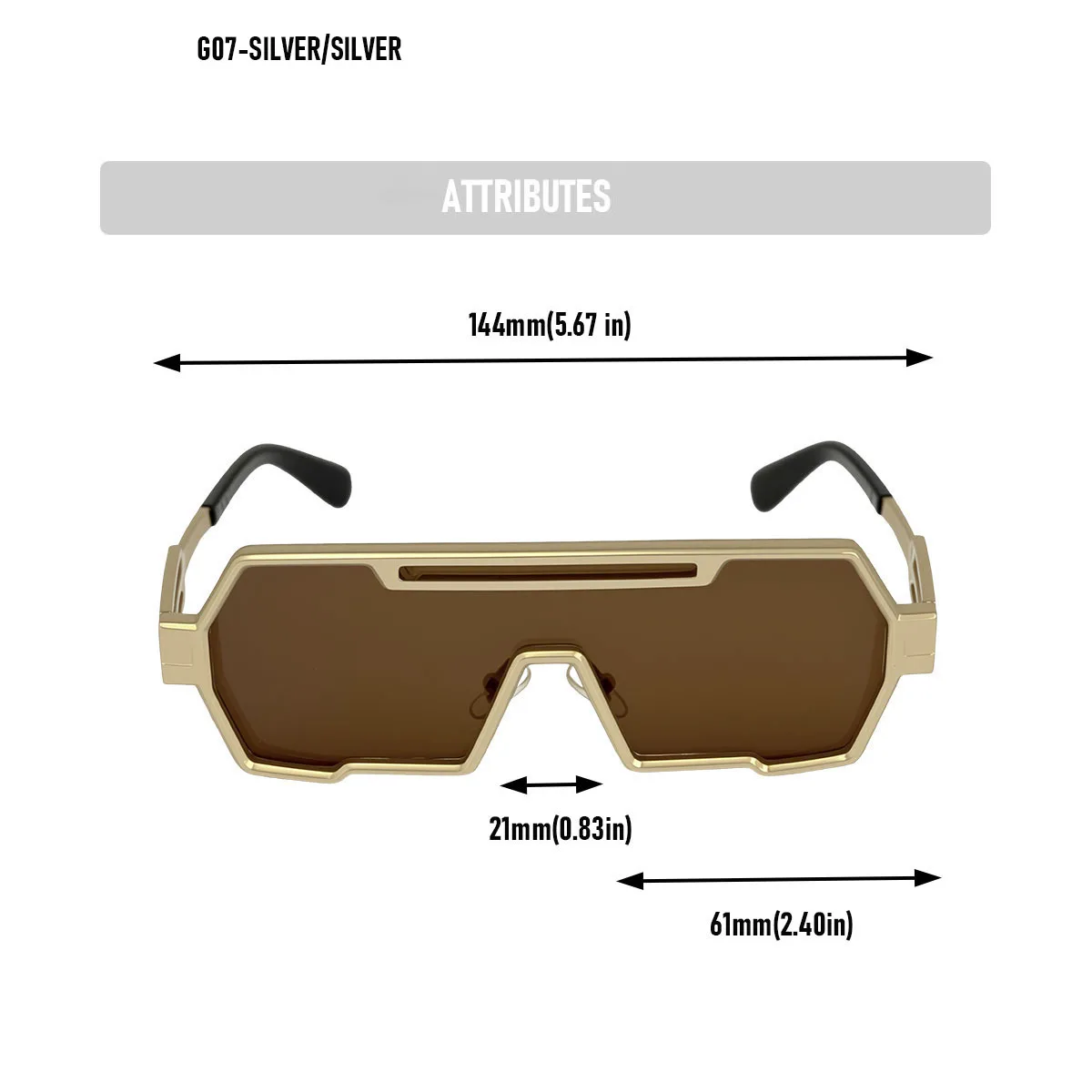 Quadratische Steampunk-Sonnenbrille für Damen 2026 Einteilige UV400-Schutz Sonnenbrille für Herren Markendesign Modische Brille Gafas De Sol Hombre – Detail 10