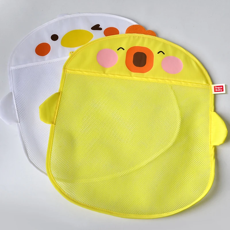 Baby Bath Toys Cute Duck Frog Mesh Net Toy Storage Bag Strong Suction Cups Bath Game Bag Bathroom Organizer Water Toys for Kids