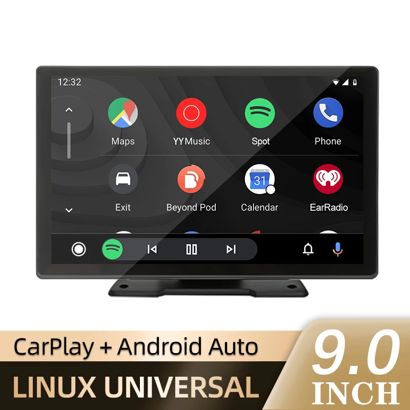 

Universal 9inch Car Radio Multimedia Video Player Wireless Carplay And Wireless Android Auto Touch Screen Bluetooth MirrorLink